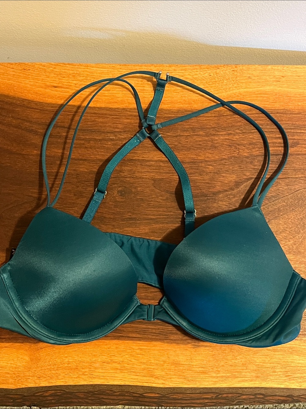 Victoria's Secret Teal Strappy Push-Up Bra